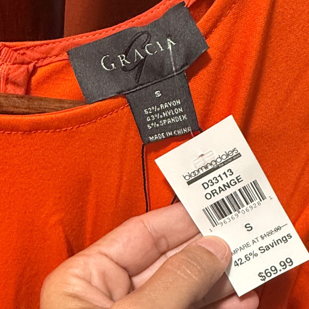 Gracia Bold Orange Apparel